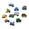 Colorful toy car magnetic stickers children's educational magnetic car sticker set Item Picture